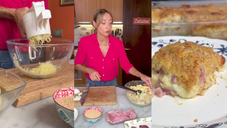 Benedetta Parodi prepara il gateau di patate